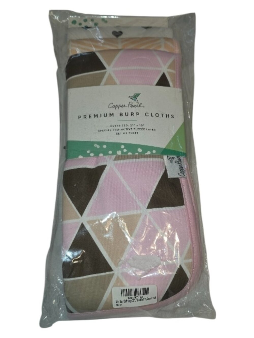 Copper Pearl Premium Burp Cloths Baby Shower Gift Infant New Mom Present Girl